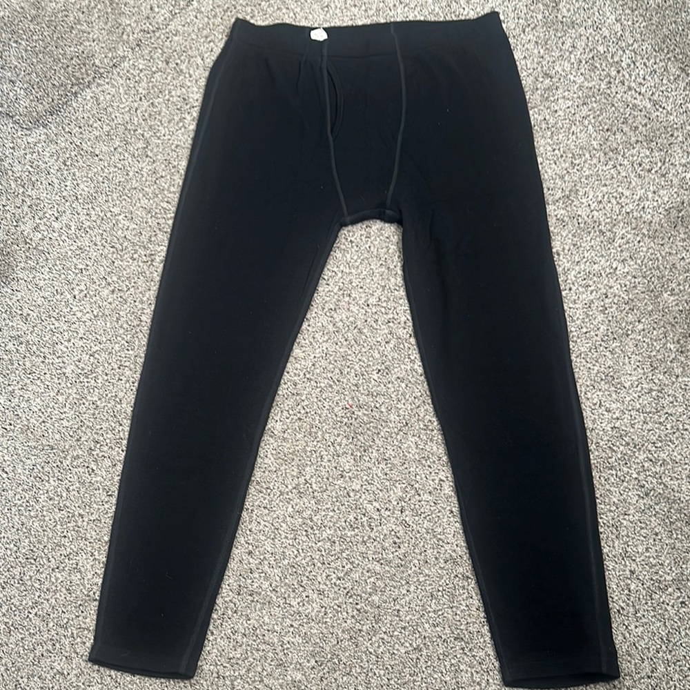 LL bean Black Marino wool Leggings amid weight size XL